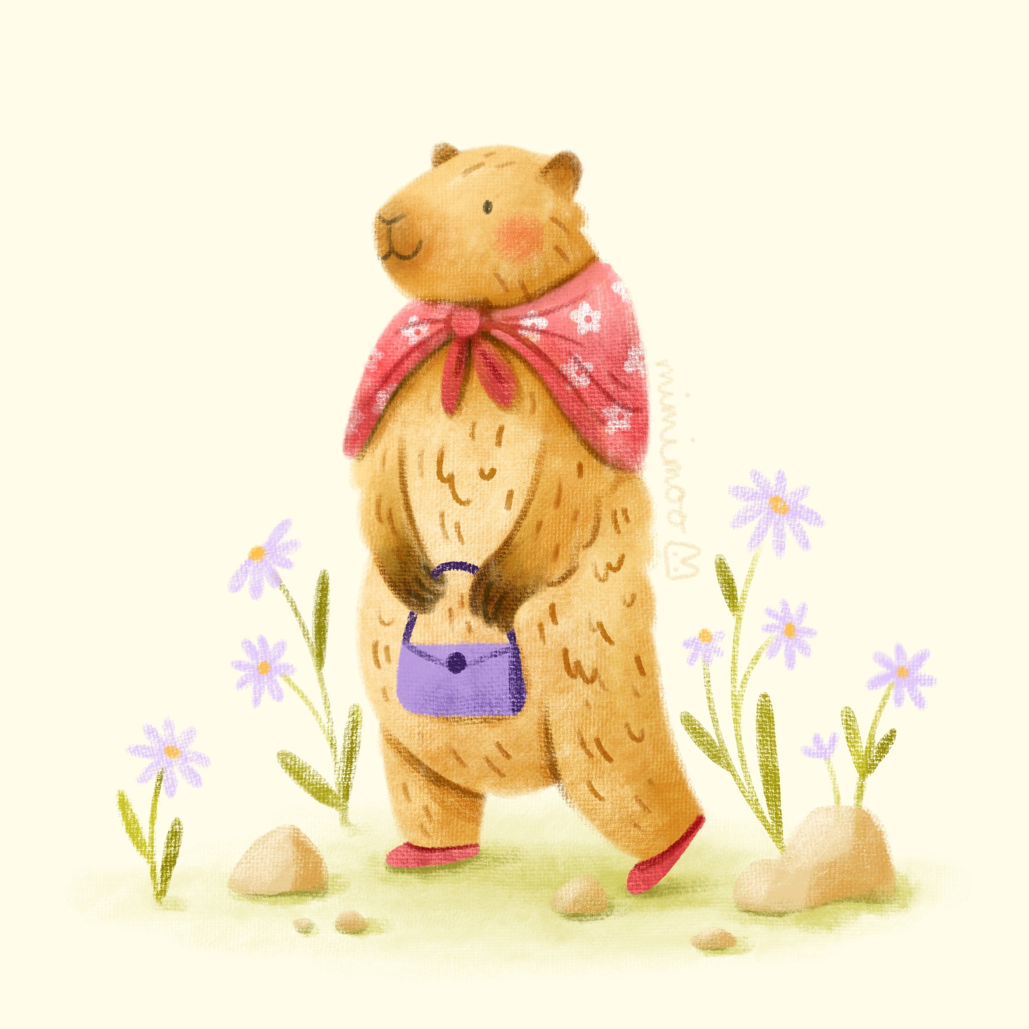 Saw a very cute marmot on a hike last week and just had to draw them!

I used my new canvas texture brush pack which is exclusively available on Patreon for this month and then I'll share it on Etsy sometime in September or October 🖌️💖

#cuteanimal